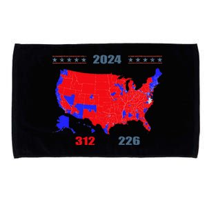 2024 Electoral Map Trump 312 Red 2024 Election Results Map Microfiber Hand Towel