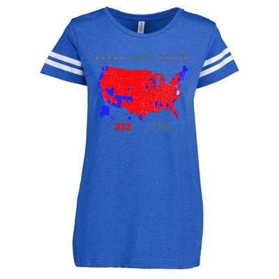 2024 Electoral Map Trump 312 Red 2024 Election Results Map Enza Ladies Jersey Football T-Shirt