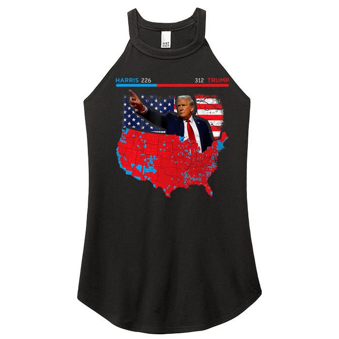 2024 Electoral Map Trump 312 Red 2024 Election Results Map Women's Perfect Tri Rocker Tank