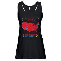 2024 Electoral Map Merry Christmas Trump Landslide Holiday Ladies Essential Flowy Tank