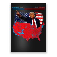 2024 Electoral Map Trump 312 Red 2024 Election Results Map Poster