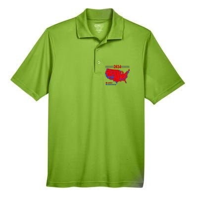 2024 Electoral Map America Dumfuckistan Election Humor Men's Origin Performance Piqué Polo