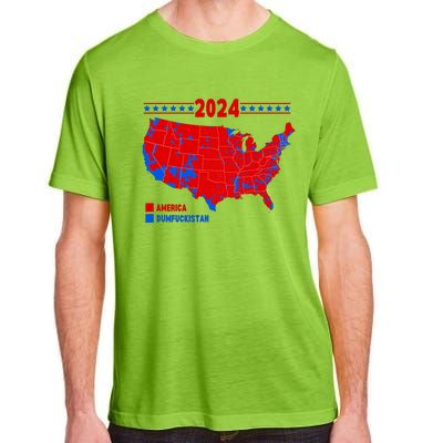 2024 Electoral Map America Dumfuckistan Election Humor Adult ChromaSoft Performance T-Shirt