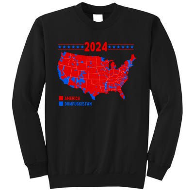 2024 Electoral Map America Dumfuckistan Election Humor Sweatshirt