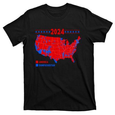 2024 Electoral Map America Dumfuckistan Election Humor T-Shirt