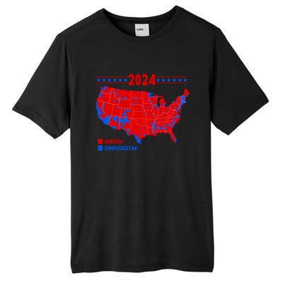 2024 Electoral Map America Dumfuckistan Election Humor Tall Fusion ChromaSoft Performance T-Shirt