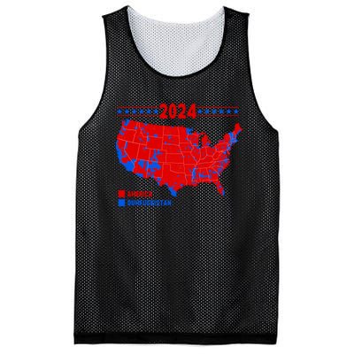 2024 Electoral Map America Dumfuckistan Election Humor Mesh Reversible Basketball Jersey Tank