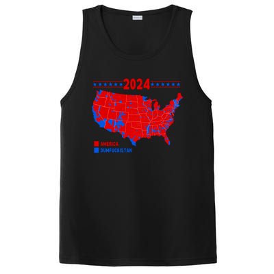 2024 Electoral Map America Dumfuckistan Election Humor PosiCharge Competitor Tank