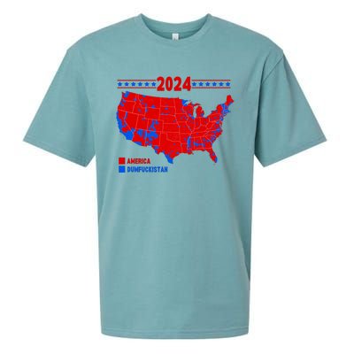 2024 Electoral Map America Dumfuckistan Election Humor Sueded Cloud Jersey T-Shirt