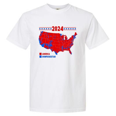 2024 Electoral Map America Dumfuckistan Election Humor Garment-Dyed Heavyweight T-Shirt