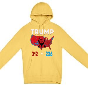 2024 Electoral Map Trump 312 Red Election 2024 Results Map Premium Pullover Hoodie