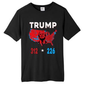 2024 Electoral Map Trump 312 Red Election 2024 Results Map Tall Fusion ChromaSoft Performance T-Shirt