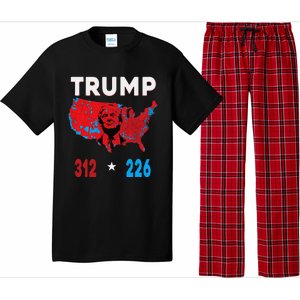 2024 Electoral Map Trump 312 Red Election 2024 Results Map Pajama Set