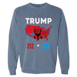 2024 Electoral Map Trump 312 Red Election 2024 Results Map Garment-Dyed Sweatshirt