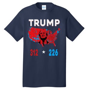 2024 Electoral Map Trump 312 Red Election 2024 Results Map Tall T-Shirt