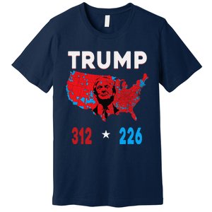 2024 Electoral Map Trump 312 Red Election 2024 Results Map Premium T-Shirt