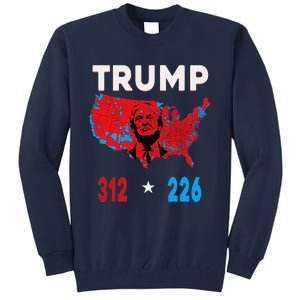 2024 Electoral Map Trump 312 Red Election 2024 Results Map Tall Sweatshirt