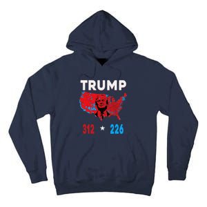 2024 Electoral Map Trump 312 Red Election 2024 Results Map Tall Hoodie