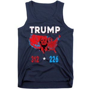 2024 Electoral Map Trump 312 Red Election 2024 Results Map Tank Top