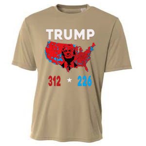 2024 Electoral Map Trump 312 Red Election 2024 Results Map Cooling Performance Crew T-Shirt