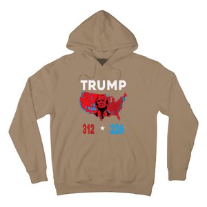 2024 Electoral Map Trump 312 Red Election 2024 Results Map Hoodie