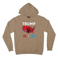 2024 Electoral Map Trump 312 Red Election 2024 Results Map Hoodie