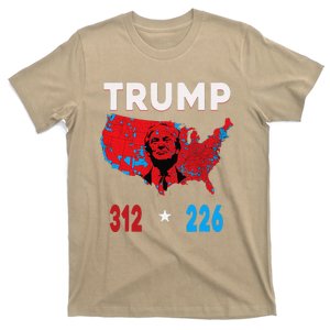 2024 Electoral Map Trump 312 Red Election 2024 Results Map T-Shirt