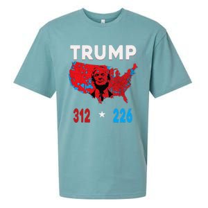 2024 Electoral Map Trump 312 Red Election 2024 Results Map Sueded Cloud Jersey T-Shirt