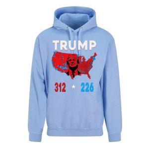 2024 Electoral Map Trump 312 Red Election 2024 Results Map Unisex Surf Hoodie