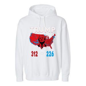 2024 Electoral Map Trump 312 Red Election 2024 Results Map Garment-Dyed Fleece Hoodie