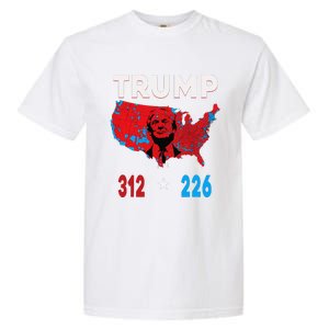 2024 Electoral Map Trump 312 Red Election 2024 Results Map Garment-Dyed Heavyweight T-Shirt