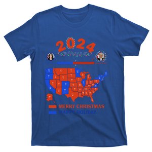 2024 Electoral Map Merry Christmas Trump Landslide Holiday Gift T-Shirt