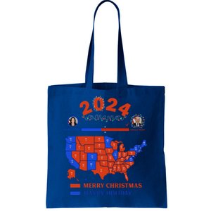 2024 Electoral Map Merry Christmas Trump Landslide Holiday Gift Tote Bag