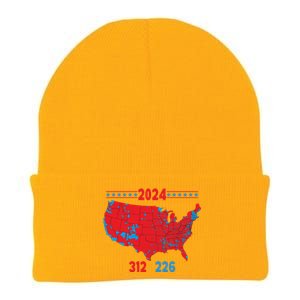 2024 Electoral Map Trump 312 Red 2024 Election Results Map Gift Knit Cap Winter Beanie