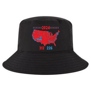 2024 Electoral Map Trump 312 Red 2024 Election Results Map Gift Cool Comfort Performance Bucket Hat