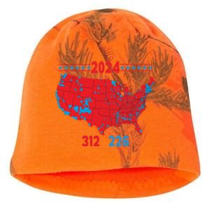 2024 Electoral Map Trump 312 Red 2024 Election Results Map Gift Kati - Camo Knit Beanie