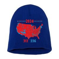 2024 Electoral Map Trump 312 Red 2024 Election Results Map Gift Short Acrylic Beanie