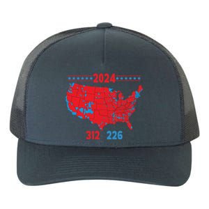 2024 Electoral Map Trump 312 Red 2024 Election Results Map Gift Yupoong Adult 5-Panel Trucker Hat