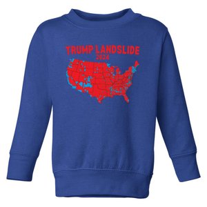 2024 Electoral Map Trump Landslide Red Election Map Gift Toddler Sweatshirt