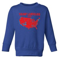 2024 Electoral Map Trump Landslide Red Election Map Gift Toddler Sweatshirt