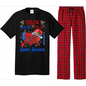 2024 Electoral Map Merry Christmas Trump Landslide Holiday Pajama Set