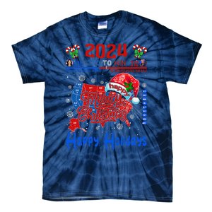 2024 Electoral Map Merry Christmas Trump Landslide Holiday Tie-Dye T-Shirt