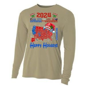 2024 Electoral Map Merry Christmas Trump Landslide Holiday Cooling Performance Long Sleeve Crew