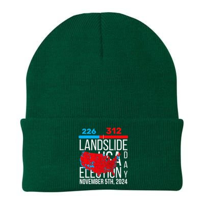 2024 Electoral Map Final Votes 312 Trump Landslide Knit Cap Winter Beanie