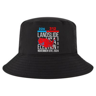 2024 Electoral Map Final Votes 312 Trump Landslide Cool Comfort Performance Bucket Hat