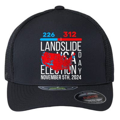 2024 Electoral Map Final Votes 312 Trump Landslide Flexfit Unipanel Trucker Cap