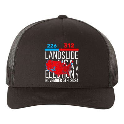 2024 Electoral Map Final Votes 312 Trump Landslide Yupoong Adult 5-Panel Trucker Hat