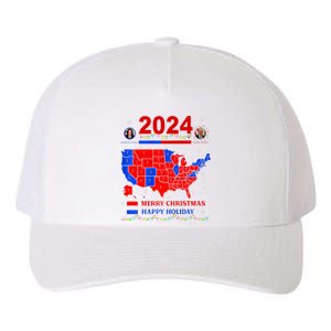 2024 Electoral Map Merry Christmas Trump Landslide Holiday Yupoong Adult 5-Panel Trucker Hat