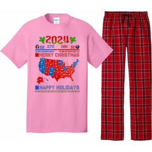 2024 Electoral Map Merry Christmas Trump Landslide Holiday Pajama Set