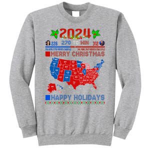 2024 Electoral Map Merry Christmas Trump Landslide Holiday Sweatshirt